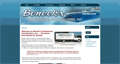 Desktop Screenshot of boneckspools.com